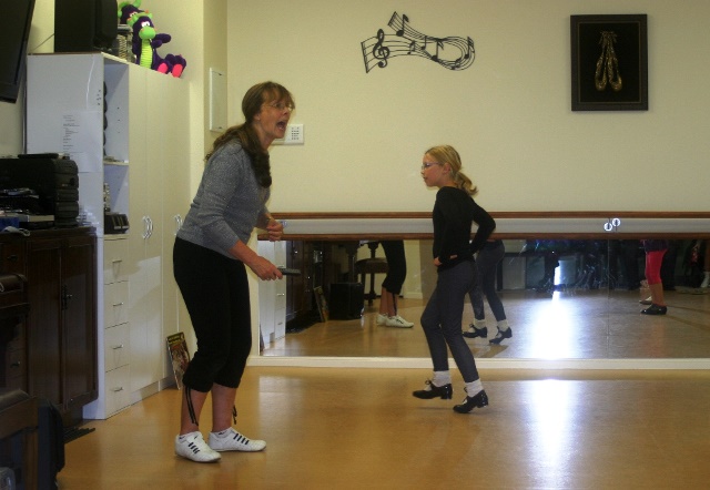 Riley at tap lessons WL